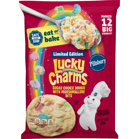 Lucky Charms™ Sugar Cookie Dough, front of product.